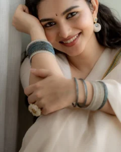 Kayadu Lohar Radiates Elegance in White Saree – Latest Photos (6)