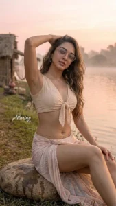 Kiara Advani Looks Mesmerizing in Beige Co-Ord Outfit by the Riverside (3)