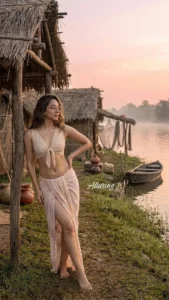 Kiara Advani Looks Mesmerizing in Beige Co-Ord Outfit by the Riverside (7)
