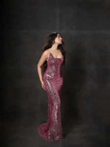 Krithi Shetty Dazzles in Glamorous Pink Sequin Dress – Latest Photos (3)
