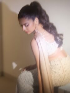 Mithila Palkar Stuns in Glamorous Champagne Ethnic Outfit Photos (7)