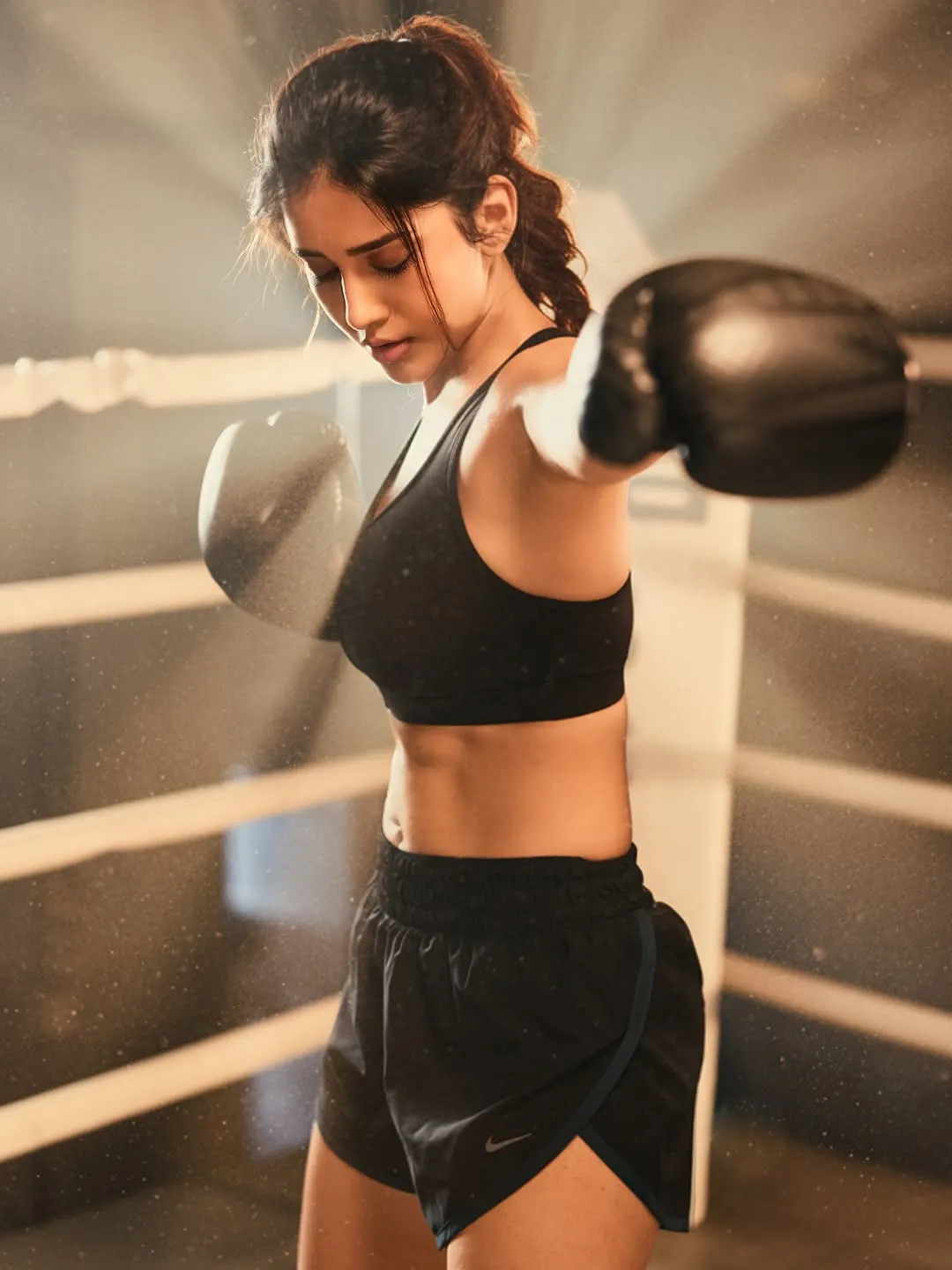Nabha Natesh Shows Her Fierce Side in Intense Boxing-Themed Photoshoot (7)