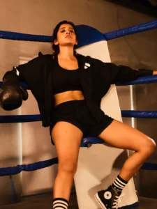 Nabha Natesh Shows Her Fierce Side in Intense Boxing-Themed Photoshoot (9)