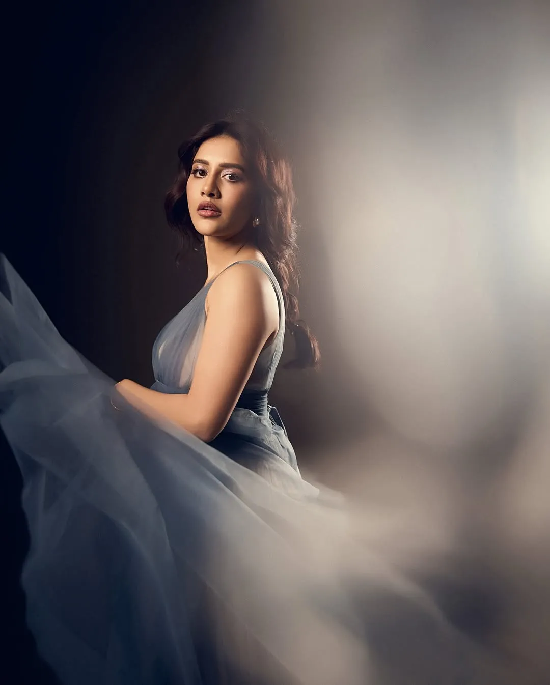 Nabha Natesh Stuns in Elegant Blue Gown – Latest Photoshoot Images (12)