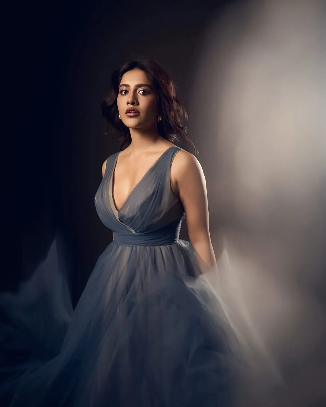 Nabha Natesh Stuns in Elegant Blue Gown – Latest Photoshoot Images (14)