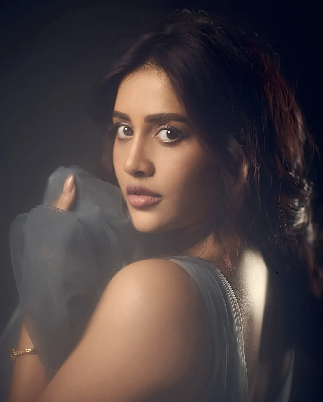 Nabha Natesh Stuns in Elegant Blue Gown – Latest Photoshoot Images (3)