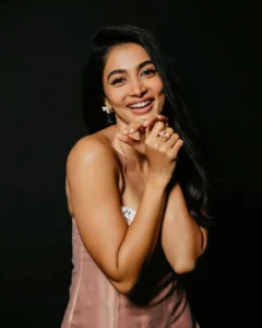 Pooja Hegde Radiates Charm in Elegant Pink Outfit – Latest Photoshoot (2)