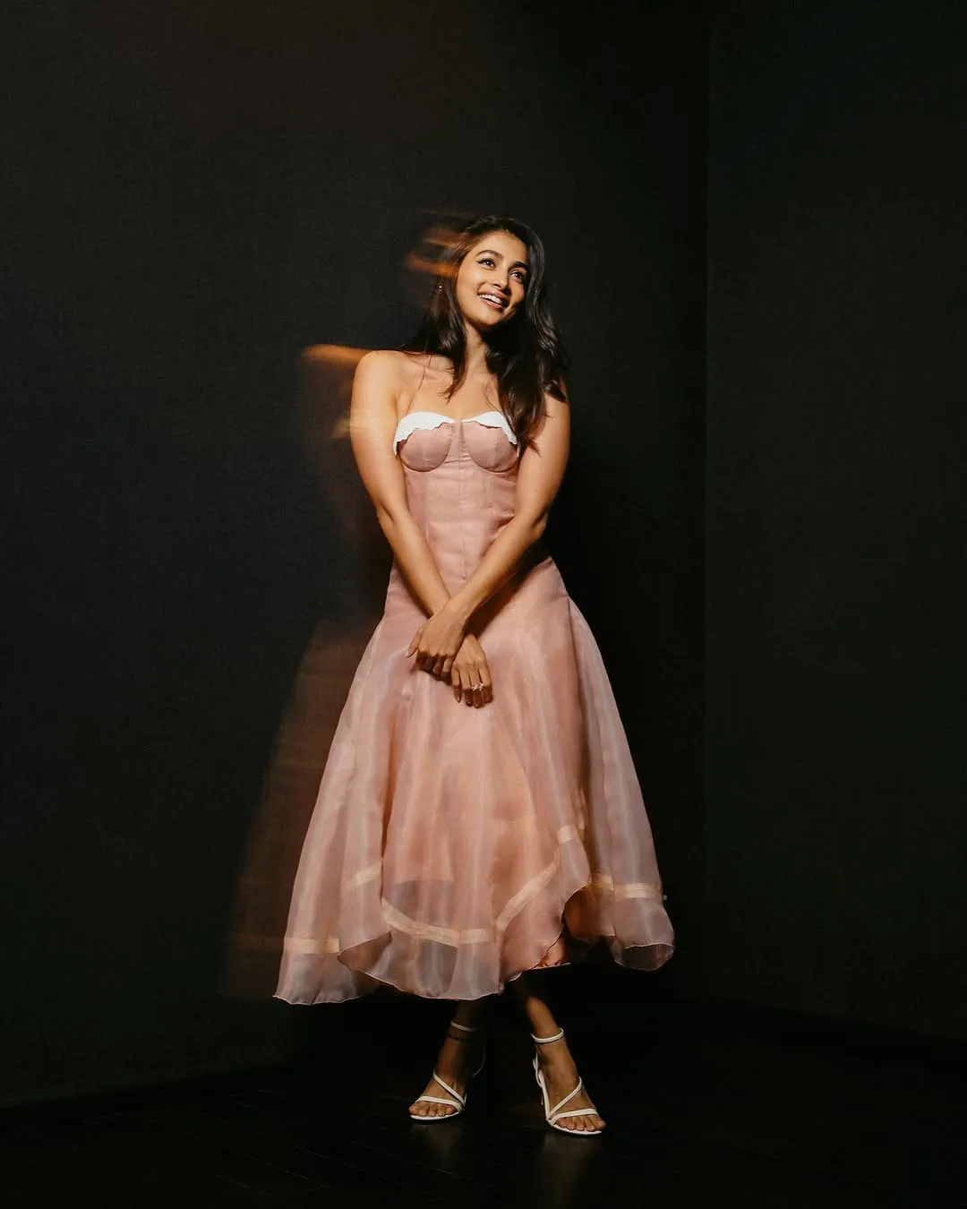 Pooja Hegde Radiates Charm in Elegant Pink Outfit – Latest Photoshoot (6)