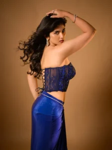 Pragya Nagra Stuns in Elegant Royal Blue Outfit Latest Photos (11)