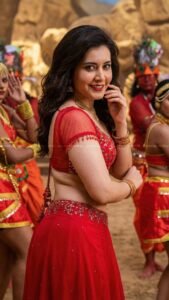 Raashi Khanna Sets the Stage on Fire in Stunning Red Dance Costume Photos (2)
