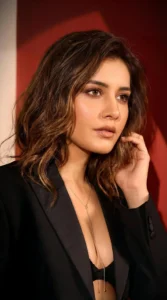 Raashi Khanna Stuns in Elegant Black Power Suit Latest Photos (18)