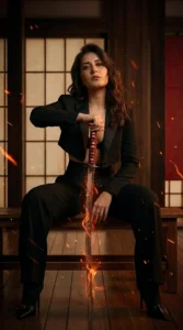 Raashi Khanna Stuns in Elegant Black Power Suit Latest Photos (5)