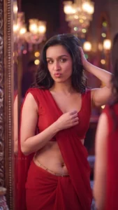 Shraddha Kapoor Turns Heads in Stunning Red Saree Look (9)