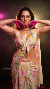 Tamannaah Bhatia Celebrates Holi in Stunning Color-Splashed Outfit Photos (8)
