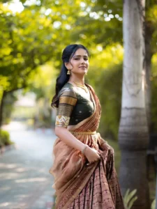 Vaishnavi Chaitanya Looks Graceful in Traditional Lehenga Saree – Latest Photos (10)