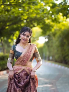 Vaishnavi Chaitanya Looks Graceful in Traditional Lehenga Saree – Latest Photos (2)