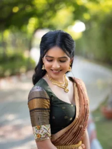 Vaishnavi Chaitanya Looks Graceful in Traditional Lehenga Saree – Latest Photos (3)