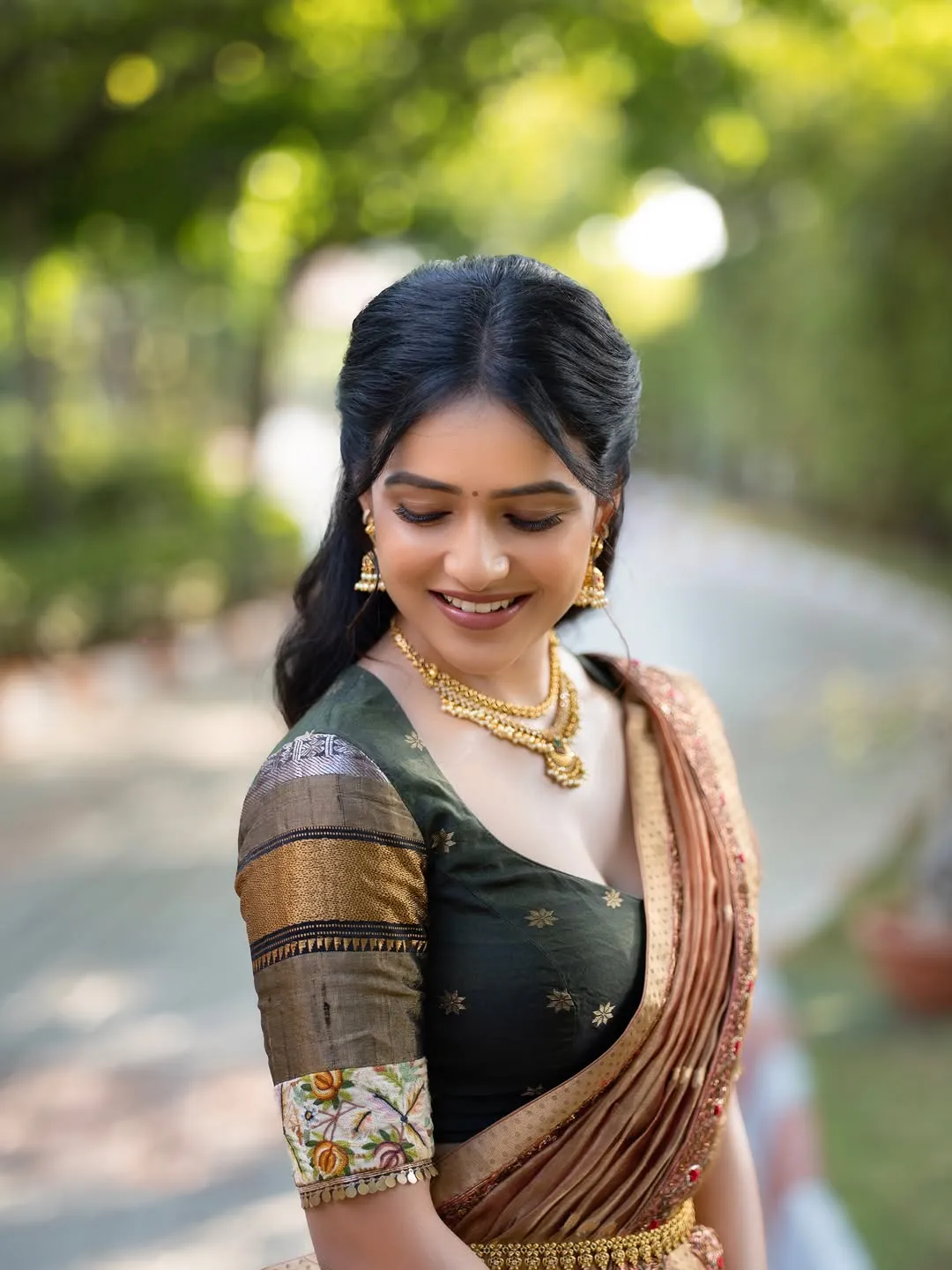 Vaishnavi Chaitanya Looks Graceful in Traditional Lehenga Saree – Latest Photos (3)