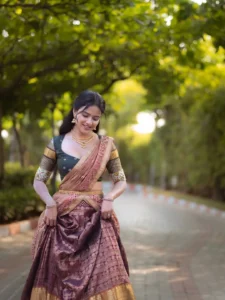 Vaishnavi Chaitanya Looks Graceful in Traditional Lehenga Saree – Latest Photos (5)